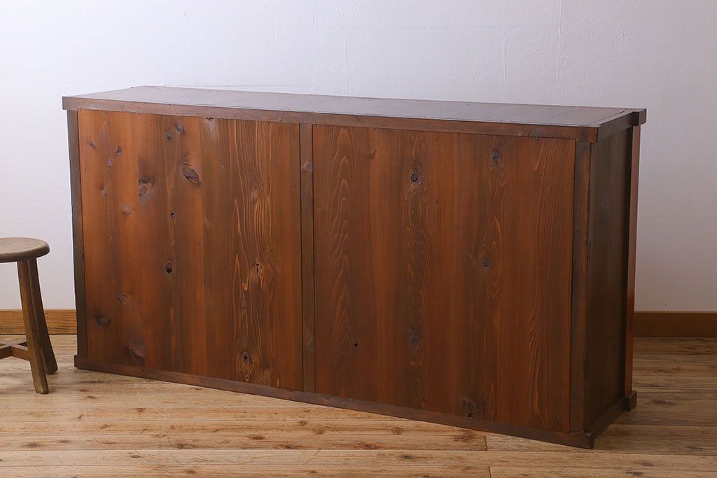 アンティーク家具　六尺　明治大正期　収納箪笥サイドボード(一間箪笥・水屋箪笥)(1)