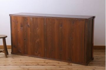 アンティーク家具　六尺　明治大正期　収納箪笥サイドボード(一間箪笥・水屋箪笥)(1)