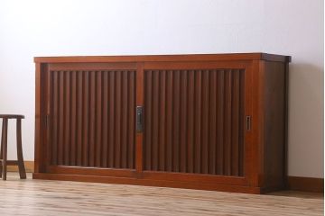 アンティーク家具 六尺 明治大正期 収納箪笥サイドボード(一間箪笥・水屋箪笥)(2)