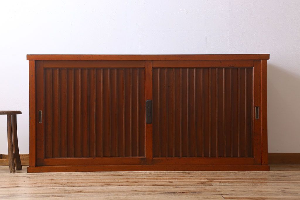 アンティーク家具 六尺 明治大正期 収納箪笥サイドボード(一間箪笥・水屋箪笥)(2)