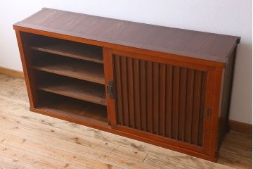 アンティーク家具 六尺 明治大正期 収納箪笥サイドボード(一間箪笥・水屋箪笥)(2)