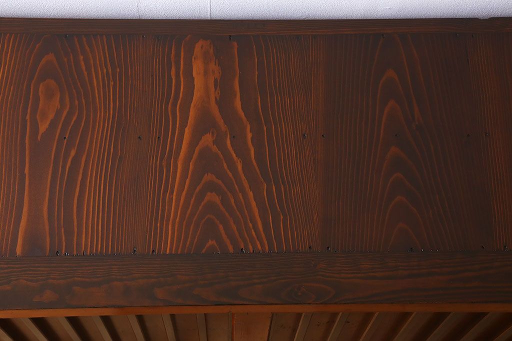 アンティーク家具 六尺 明治大正期 収納箪笥サイドボード(一間箪笥・水屋箪笥)(2)