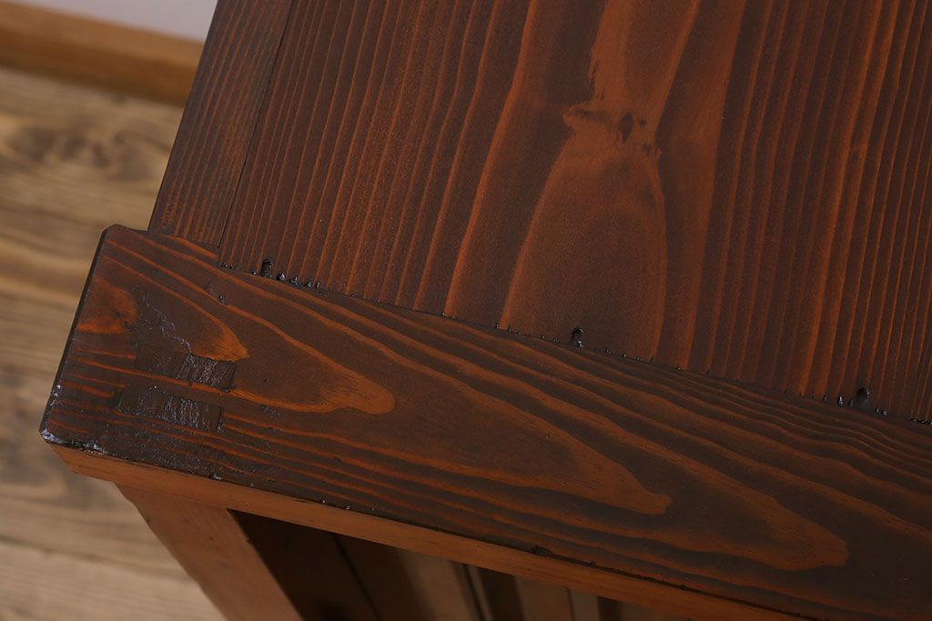 アンティーク家具 六尺 明治大正期 収納箪笥サイドボード(一間箪笥・水屋箪笥)(2)