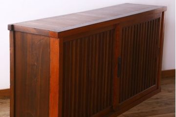 アンティーク家具 六尺 明治大正期 収納箪笥サイドボード(一間箪笥・水屋箪笥)(2)