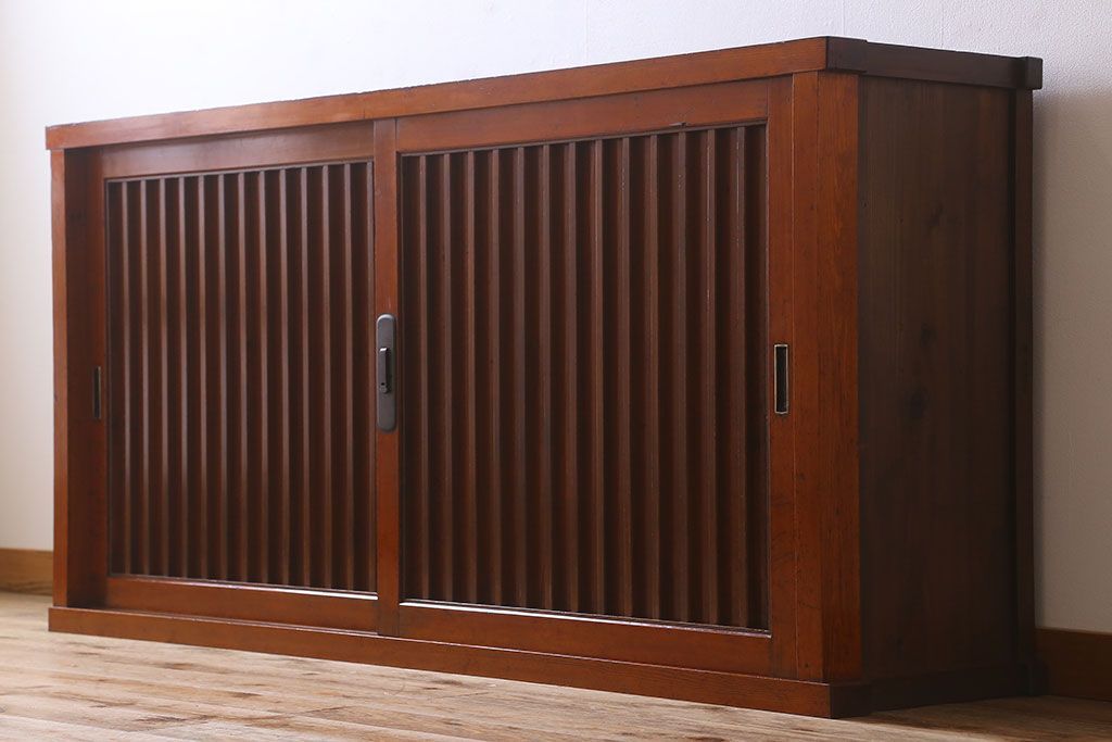 アンティーク家具 六尺 明治大正期 収納箪笥サイドボード(一間箪笥・水屋箪笥)(2)