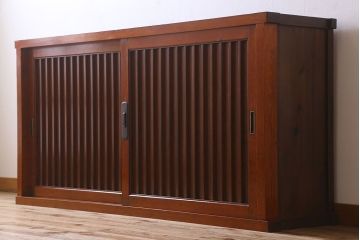 アンティーク家具 六尺 明治大正期 収納箪笥サイドボード(一間箪笥・水屋箪笥)(2)