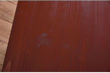 アンティーク家具　鉄脚付き時代箪笥ローボード　前面欅材　和製アンティーク