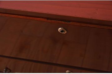 アンティーク家具　鉄脚付き時代箪笥ローボード　前面欅材　和製アンティーク