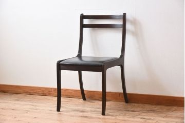 アンティーク家具　デンマーク　P.Jeppesen社製　オーレ・ヴァンシャー(Ole Wanscher)　ダイニングチェア(レッドブルーチェア)(2)