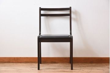 アンティーク家具　デンマーク　P.Jeppesen社製　オーレ・ヴァンシャー(Ole Wanscher)　ダイニングチェア(レッドブルーチェア)(2)