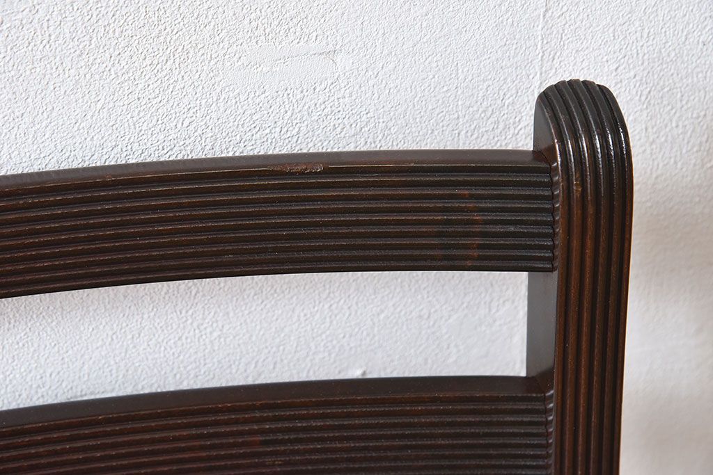 アンティーク家具　デンマーク　P.Jeppesen社製　オーレ・ヴァンシャー(Ole Wanscher)　ダイニングチェア(レッドブルーチェア)(2)