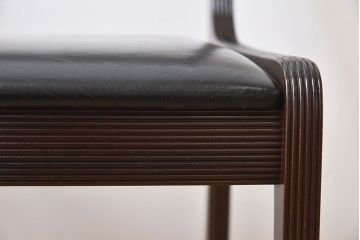 アンティーク家具　デンマーク　P.Jeppesen社製　オーレ・ヴァンシャー(Ole Wanscher)　ダイニングチェア(レッドブルーチェア)(2)