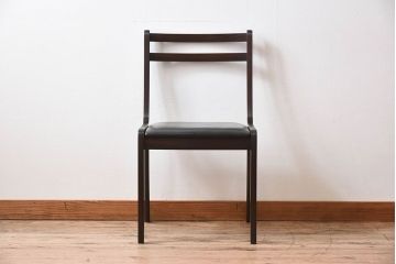 アンティーク家具　デンマーク　P.Jeppesen社製　オーレ・ヴァンシャー(Ole Wanscher)　ダイニングチェア(レッドブルーチェア)(3)