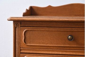 ヴィンテージ家具　イギリスビンテージ　カブリオールレッグ(猫脚)　オーク材　ドロワー(キャビネット)(2)