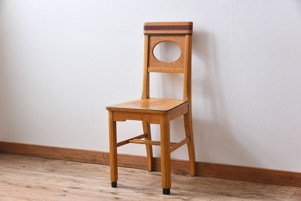 ヴィンテージ家具　オランダビンテージ　おしゃれなチェア(ダイニングチェア)(3)