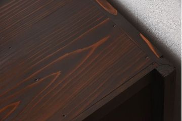 アンティーク家具　古民具・骨董　三尺　明治大正期　重厚な鉄脚付き!水屋箪笥サイドボード(1)