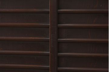 アンティーク家具　古民具・骨董　三尺　明治大正期　重厚な鉄脚付き!水屋箪笥サイドボード(1)