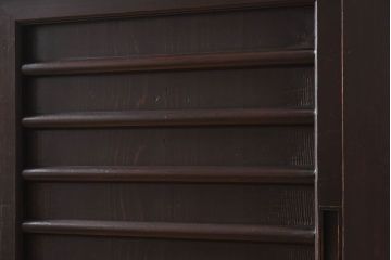 アンティーク家具　古民具・骨董　三尺　明治大正期　重厚な鉄脚付き!水屋箪笥サイドボード(1)