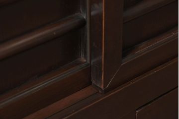 アンティーク家具　古民具・骨董　三尺　明治大正期　重厚な鉄脚付き!水屋箪笥サイドボード(1)