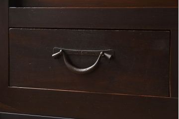 アンティーク家具　古民具・骨董　三尺　明治大正期　重厚な鉄脚付き!水屋箪笥サイドボード(1)