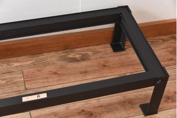 アンティーク家具　古民具・骨董　三尺　明治大正期　重厚な鉄脚付き!水屋箪笥サイドボード(1)