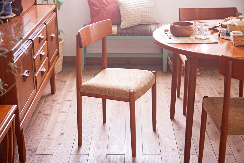 北欧家具　ビンテージ　スウェーデンTROEDS製　チーク材のチェア(ダイニングチェア)(2)