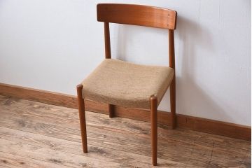北欧家具　ビンテージ　スウェーデンTROEDS製　チーク材のチェア(ダイニングチェア)(3)