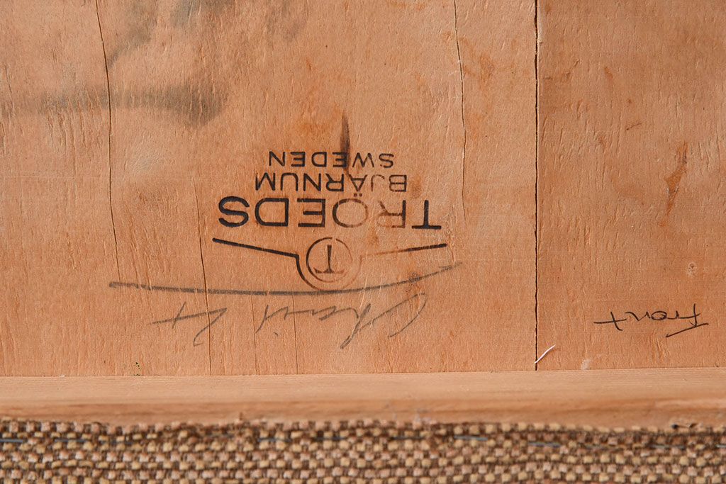 北欧家具　ビンテージ　スウェーデンTROEDS製　チーク材のチェア(ダイニングチェア)(3)