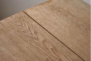 アンティーク家具　極厚天板　ナラ材製　木味　大きなアンティーク作業台(ダイニングテーブル)