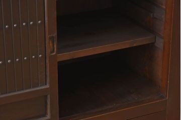 アンティーク家具　【H様購入分】古民具・骨董　三尺　明治大正期　重厚な鉄脚付き!水屋箪笥サイドボード(2)