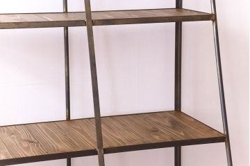 ラフジュ工房オリジナル　アイアンフレームのディスプレイラック(小)(陳列棚、飾り棚、オープンラック、アイアンシェルフ、店舗什器)(1)(R-023956)