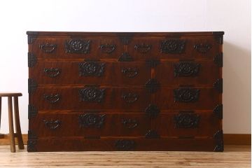 中古　岩谷堂箪笥　別注　白鳥2号総抽(衣装箪笥)(定価約65万円)