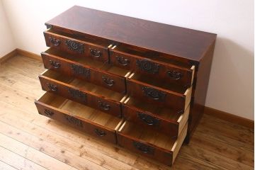 中古　岩谷堂箪笥　別注　白鳥2号総抽(衣装箪笥)(定価約65万円)