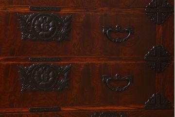 中古　岩谷堂箪笥　別注　白鳥2号総抽(衣装箪笥)(定価約65万円)