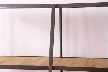 ラフジュ工房オリジナル　アイアンフレームのディスプレイラック【小】(陳列棚・飾り棚)(2)