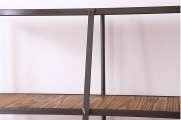 ラフジュ工房オリジナル アイアンフレームのディスプレイラック(小)(陳列棚・飾り棚)(3)