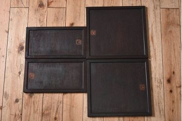 アンティーク家具　唐木・花梨材　大正昭和期　和モダン　指物　上品なアンティーク茶箪笥(カリン材)