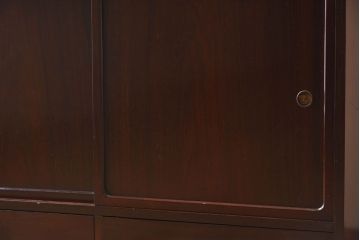 アンティーク家具　唐木・花梨材　大正昭和期　和モダン　指物　上品なアンティーク茶箪笥(カリン材)