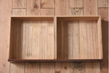 アンティーク家具　唐木・花梨材　大正昭和期　和モダン　指物　上品なアンティーク茶箪笥(カリン材)
