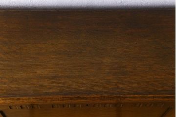 英国アンティーク家具　ビューローブックケース　オーク材