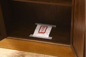 英国アンティーク家具　ビューローブックケース　オーク材