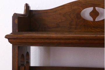 アンティーク家具　イギリスアンティーク　おしゃれなブックシェルフ オーク材