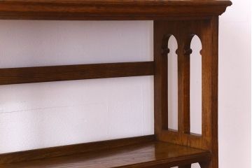 アンティーク家具　イギリスアンティーク　おしゃれなブックシェルフ オーク材