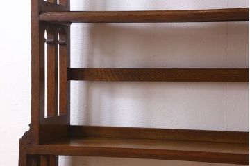 アンティーク家具　イギリスアンティーク　おしゃれなブックシェルフ オーク材