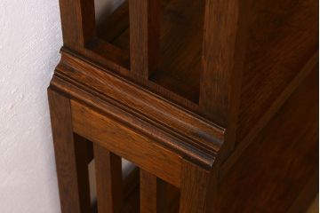 アンティーク家具　イギリスアンティーク　おしゃれなブックシェルフ オーク材