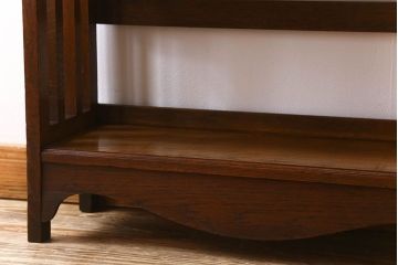 アンティーク家具　イギリスアンティーク　おしゃれなブックシェルフ オーク材