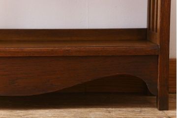 アンティーク家具　イギリスアンティーク　おしゃれなブックシェルフ オーク材