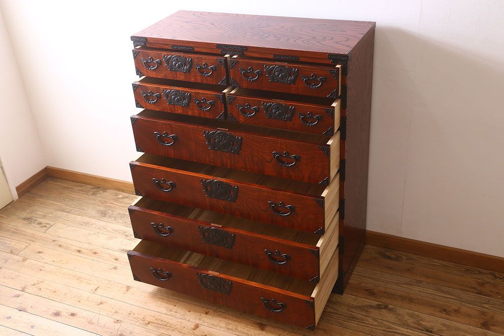 中古 伝統民芸家具 岩谷堂 衣装箪笥(2)