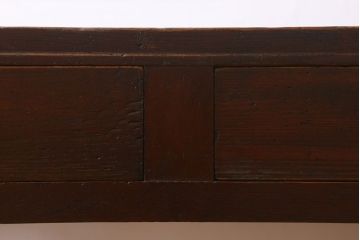 レトロ家具　昭和レトロ　引き出し2杯付き!古い平机(テーブル)(2)