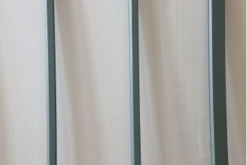 くすんだグリーン×グレーペイント!おしゃれなガラス戸2枚セット